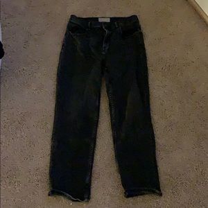 Everlane cheeky straight denim in washed black